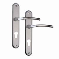 Ручки на планке SIBA Lucca 72 матовый никель/хром